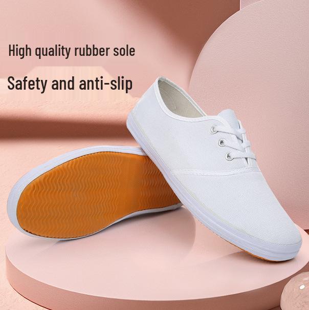 Unisex Białe Sneakersy do Tańca i Występów, Rozmiary 26-45, Antypoślizgowa Miękka Podeszwa dla Dorosłych i Dzieci