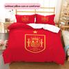 Set Copripiumino Trapuntato con Fantasia La Roja Decorazione per la Casa Regalo (1 * copripiumino + 2 * federe senza imbottitura)