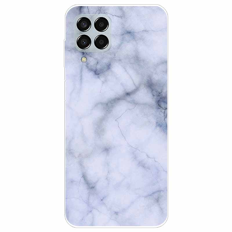 Hülle für Samsung M33 Hülle Marmor Weiches TPU Silikon Handyhüllen für Samsung Galaxy M53 5G Hülle Klarer Bumper M 33 53 Schutz