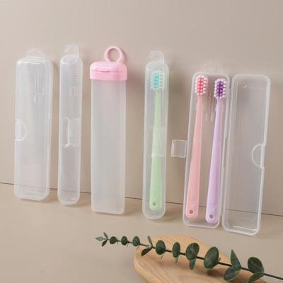 Portable Travel Toiletries Box: Compact Transparent Storage for Toothbrush, Comb, and Toothpaste