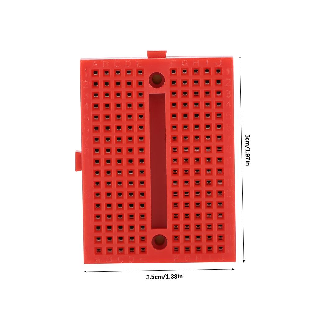 Set von 5 Lötlosem Breadboard 170 Löcher Breadboard Prototyp Leiterplatte aus ABS-Kunststoff für Prototyping mit schmalen Steckkontakten Selbst