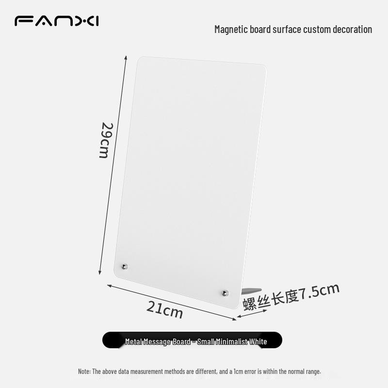 Magnetic Desktop Blackboard Memo Board - Erasable & Free-Standing for Office Use