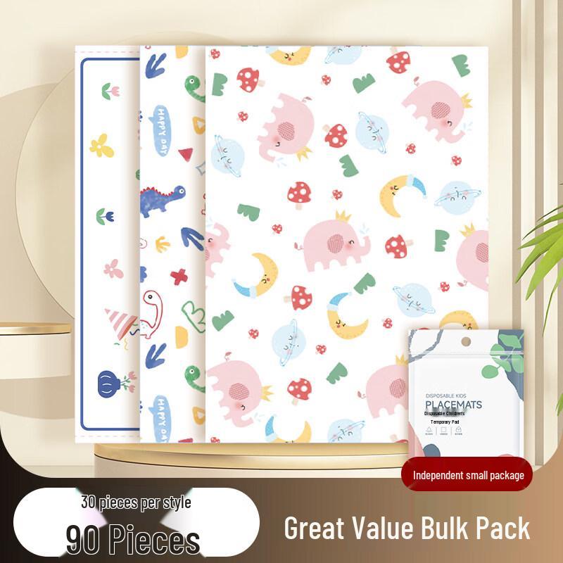 ZISIZ Disposable Kids Waterproof Placemat