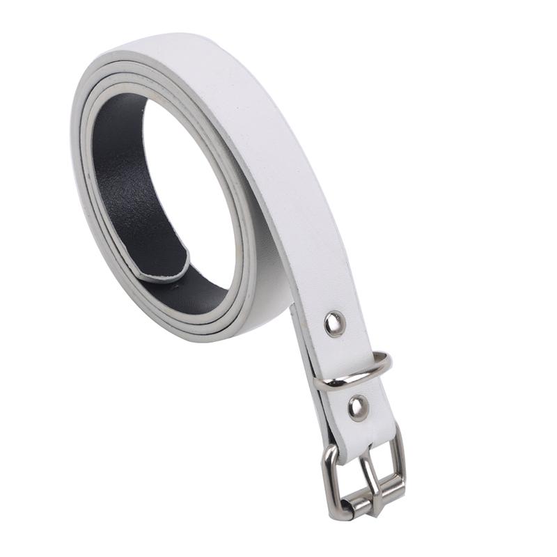 Spring New Children Belts Girls Retro Microfiber PU Leather Belts Boys Solid Color Leather Belt Casual Washed Belts белый
