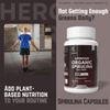 Heroot Spirulina 1000mg Veg Capsules | 100% Pure Algae Powder | 60 Capsules