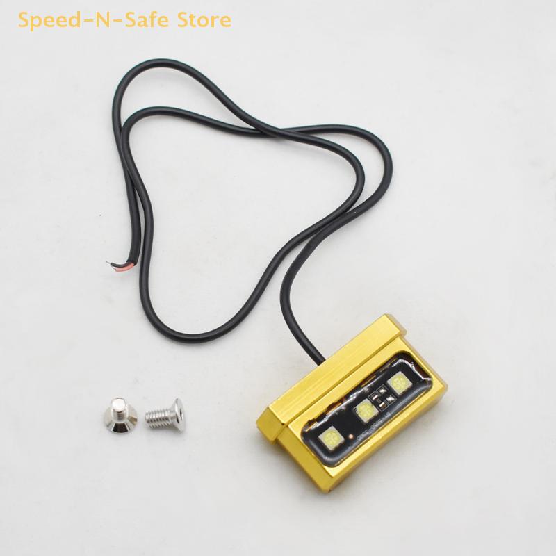Waterproof Rear Tail Light For Motorcycles, LED Mini License Plate Light With 12V CNC Aluminum Alloy Mounting Bracket