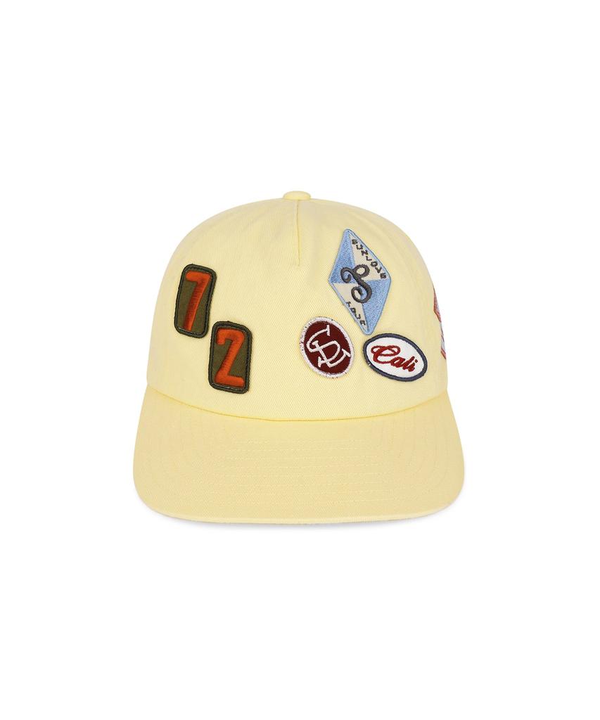 Sseonleobeutueo Multi Patch Trucker Cap Yellow