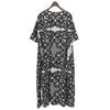 HIROCOLEDGE Women's cotton all-over print A-line dress in multicolor dress ― multicolorUsed