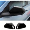 ABS Car Exterior Mirror Cover Side Rear View Mirror Covers Caps Compatible with Kia K4 2025 2026 Accessories (Glossy Black Style)