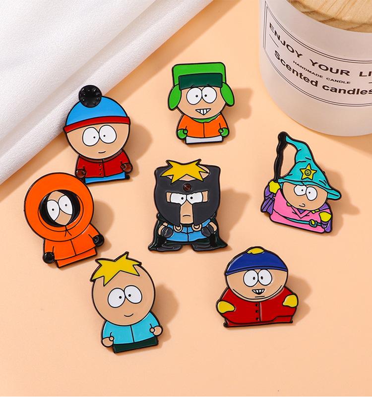 Cartoon Animated Character Enamel Pins Custom Cute Metal Brooches Lapel Badges Cartoon Funny Jewelry Gift for Kids Friends
