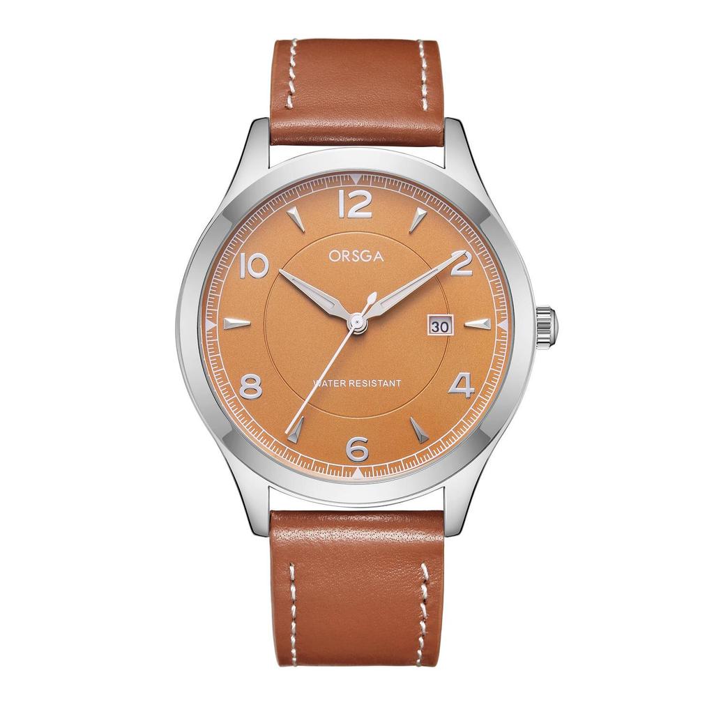 ORSGA Men's Fashion Waterproof Business Quartz Watch with Calendar