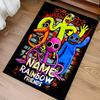 Custom personalization Rainbow Friends Print Area Rug - Soft, Washable Non-Slip Indoor Mat,Living Room,Home&Office Decorative Rug