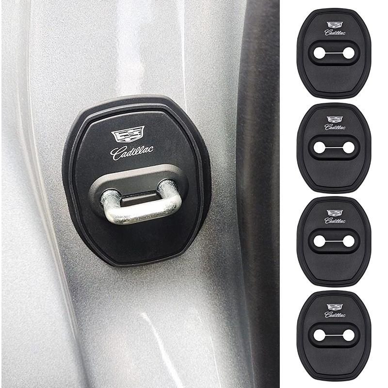 4 pièces Boucle de verrouillage de porte en silicone Housse de protection Protection de porte Convient Pour Cadillac Escalade CT6 XT5 XT6 DTS SLS XLR ATS SRX