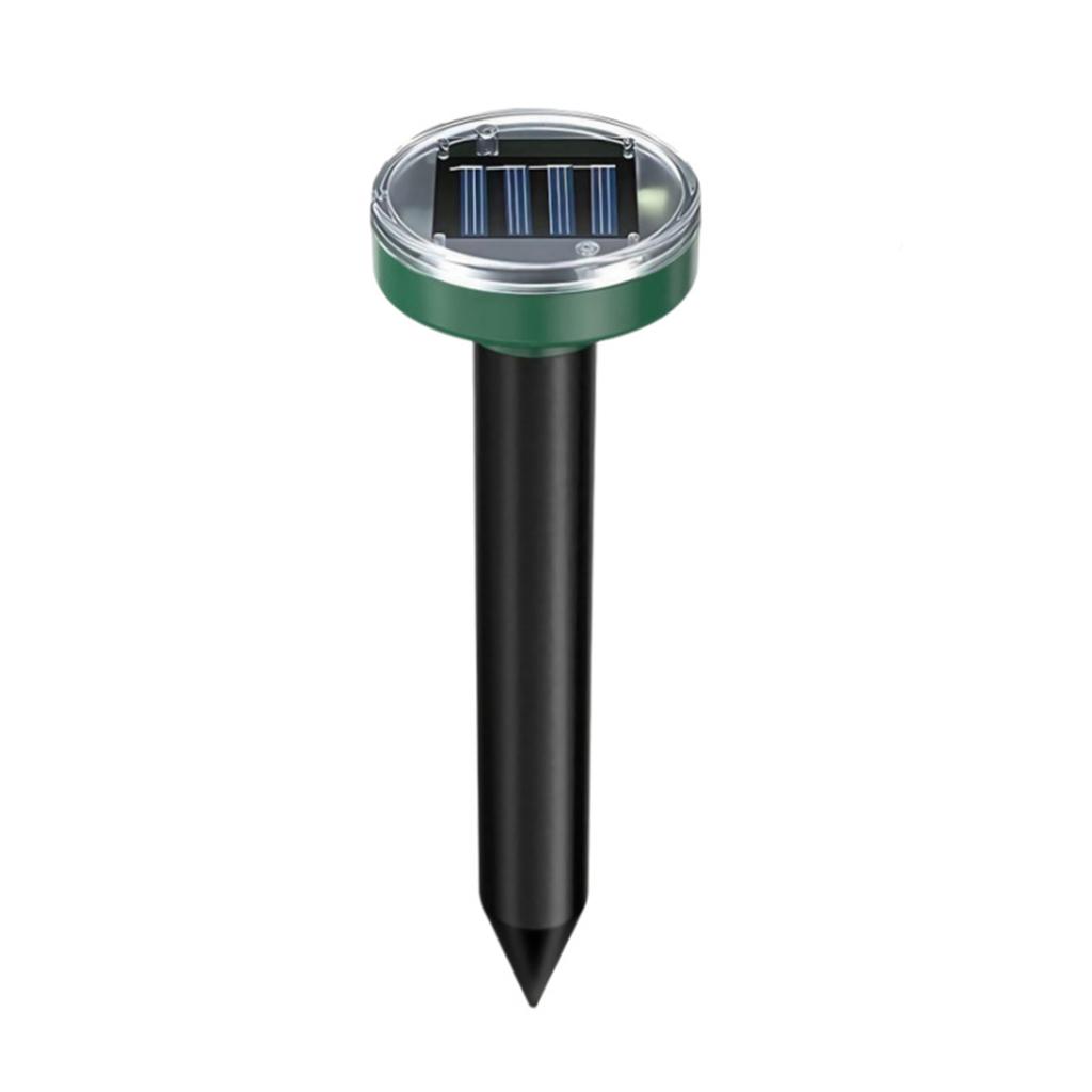 Solar Powered Ultrasonic Ground Pest Repeller Outdoor Animal Repellent Device for Rodents Moles and Other Burrowing Pests with Waterproof Design