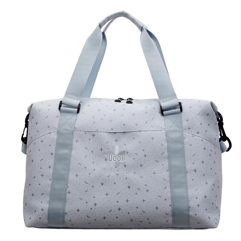 Large Capacity Travel Gym Bag with Wet/Dry Compartments, Women's Handheld Luggage Storage Bag