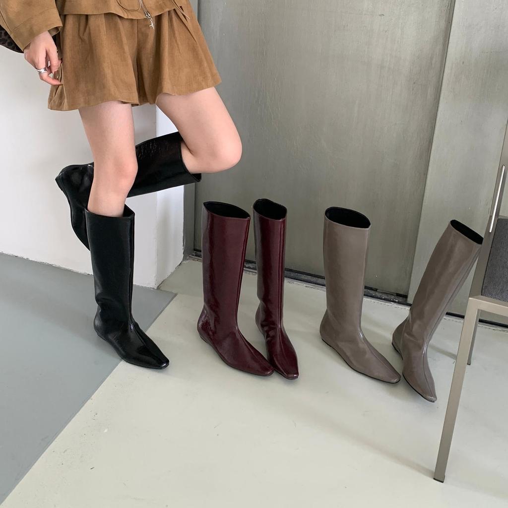 Fashion Versatile Boots for Women 2025 New Autumn Thin Square Head Heel Boots Temperament Commuter Knight Boots for Women
