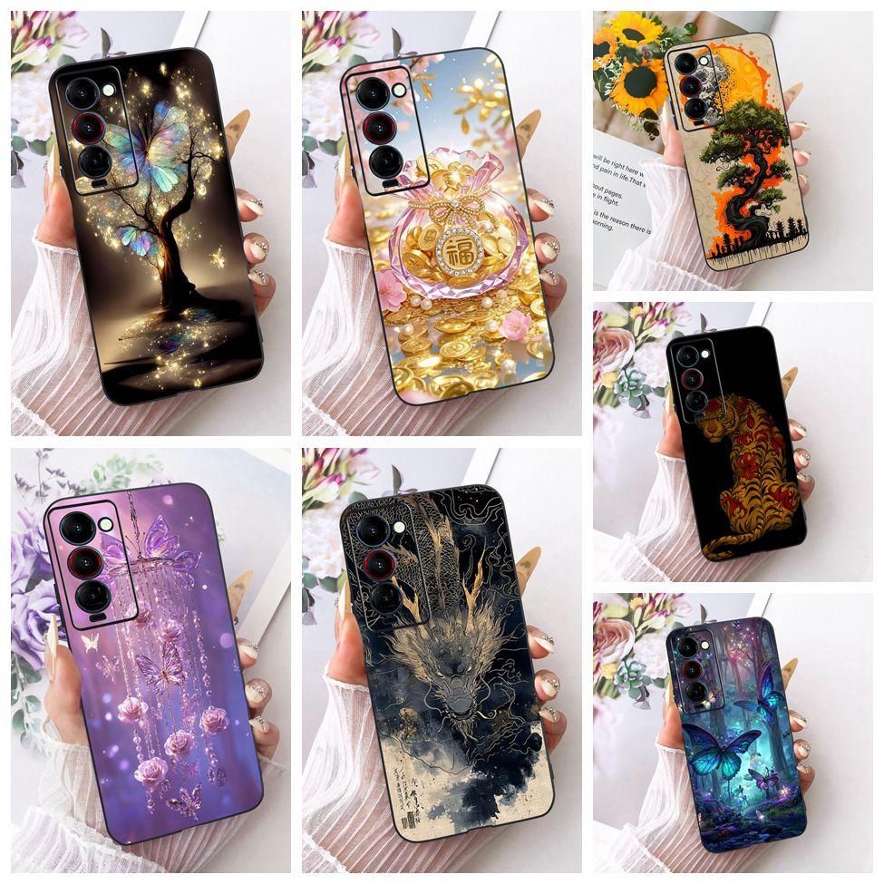 Handyhülle Für Tecno Camon 18P Hülle CH7 Süße Katze Mode Lustig Bemalt Fundas Für Tecno Camon 18P Gehäuse