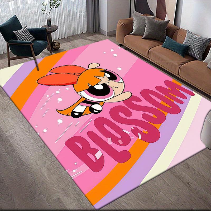 Powerpuff Girls Blossom Cute Area Rug, Powerpuff Girls Fan Cozy Carpet, Ideal Gift.chl 60x90cm