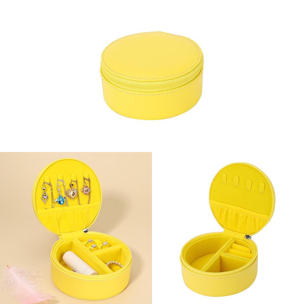 Jewelry Box With Leather Material For Travel Storage And Gift Use