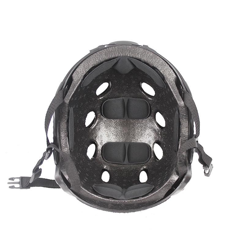 Tactical Military FAST Helmet - Simple Game CS Rail, Oval No-Hole Design for Outdoor Use