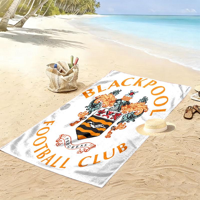 Asciugamano da Spiaggia Blackpool F.C, Asciugamano Grande Morbido ad Asciugatura Rapida per Spiaggia Campeggio Nuoto