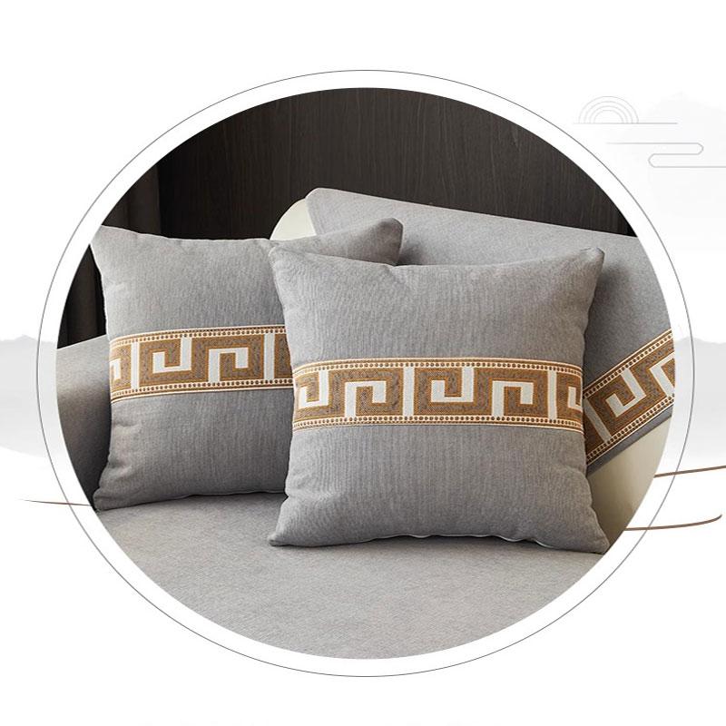 Four Season Sofa Cover Thick and Durable Anti Slip Sofa Cushion Chinese Embroidered Sofa Towel Leather Fabric L-type Sofa Universal