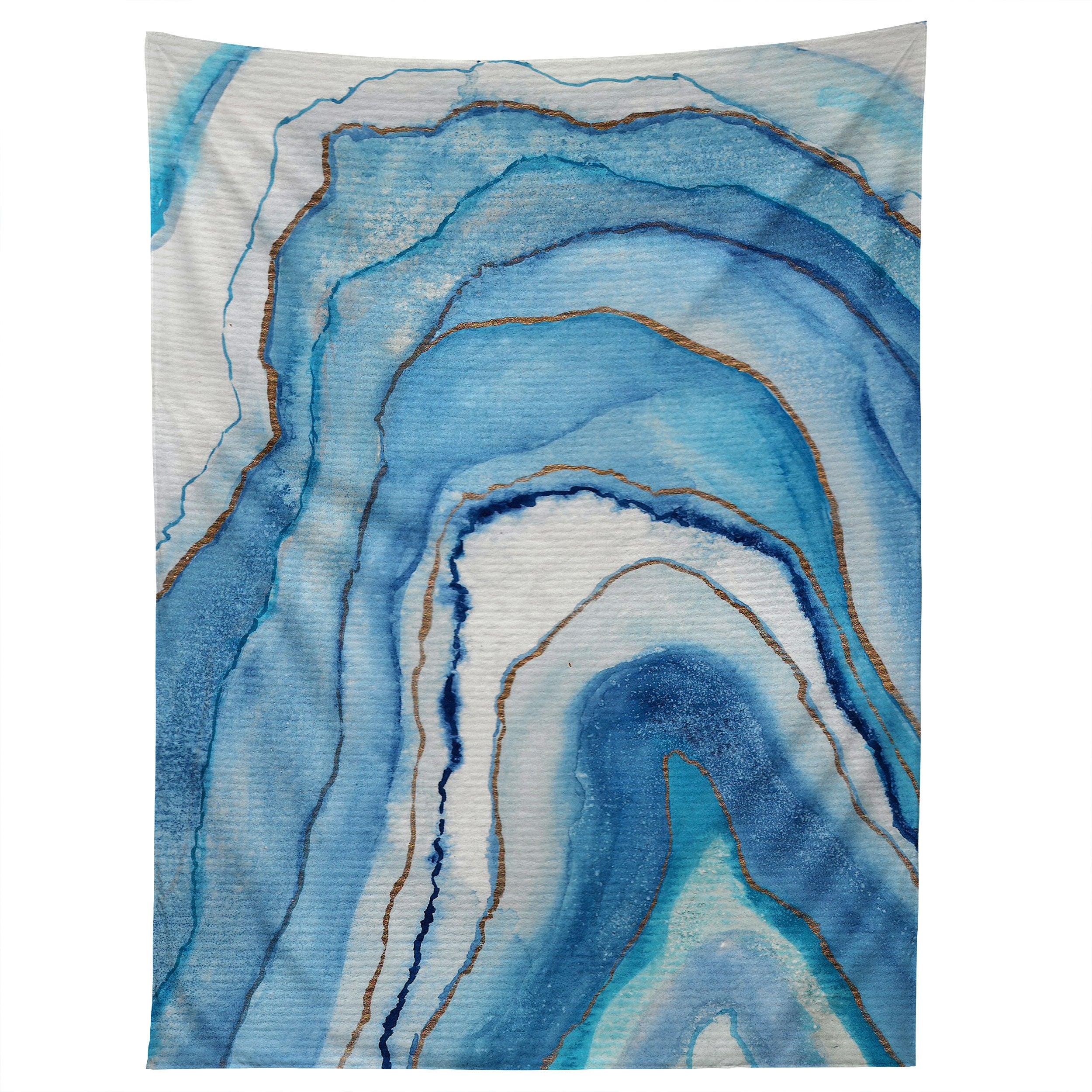 AGATE INSPIRED WATERCOLOR ABSTRACT 02 tapestry 75x100