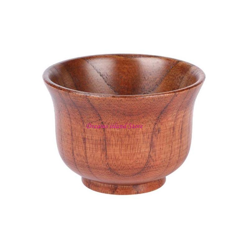 Tea Cup Wooden Tea Cups Coffee Mug Wine Mug for Drinking Tea Coffee Wine Beer HX6C