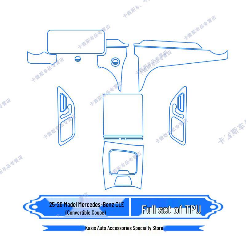 Mercedes-Benz CLE 25-26 Model Navigation Screen & Console Film Decoration Set