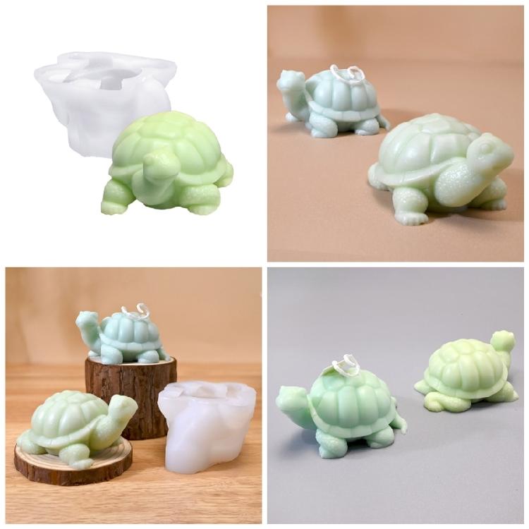 Turtles Shape Crafting Mold Landscape Molds Handmade Moulds Flexible Silicone Tool Silicone Turtles Molds Figurine Molds