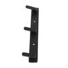 Simple Space Aluminum Row Hooks Wall Mounted Hook for Kitchen Bathroom Wardrobe Black3 Hooks
