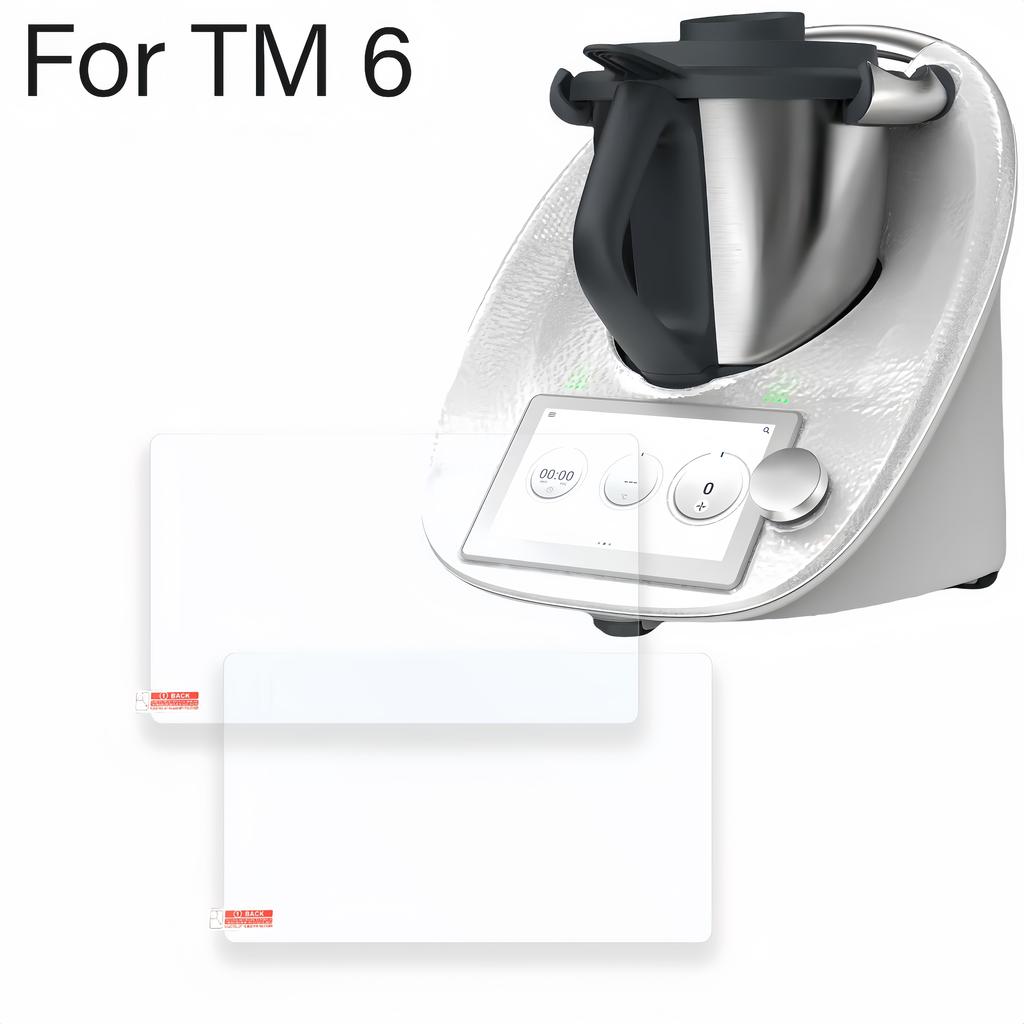 2 ks Kompatibilní s Thermomix TM7/TM6 Ochranné sklo na displej Vysoce hliníkové tvrzené sklo Mixér Kuchyňské doplňky Ochranná fólie
