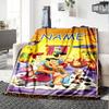 Customizable Flintstone Throw Blanket – Personalized Name, All-Season Cozy Snug Blanket, Machine Washable, Personalized Blanket