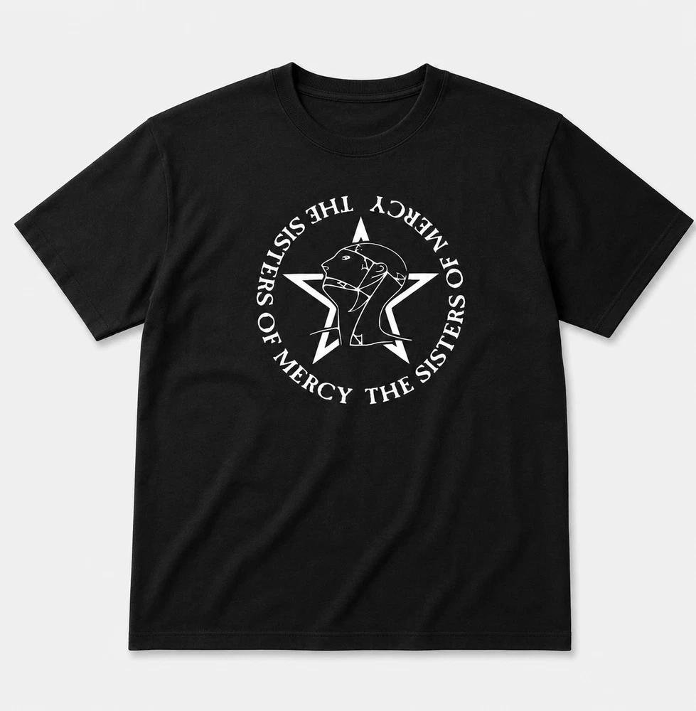 The Sisters of Mercy Logo TShirt Rock Goth Post Punk Free UK Delivery Black S