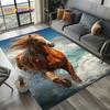 27 Style Horse Pentium Gallant Steed Animal Carpet Rug for Living Room Bedroom Home Sofa Decoration,Area Rug Non-slip Floor Mat