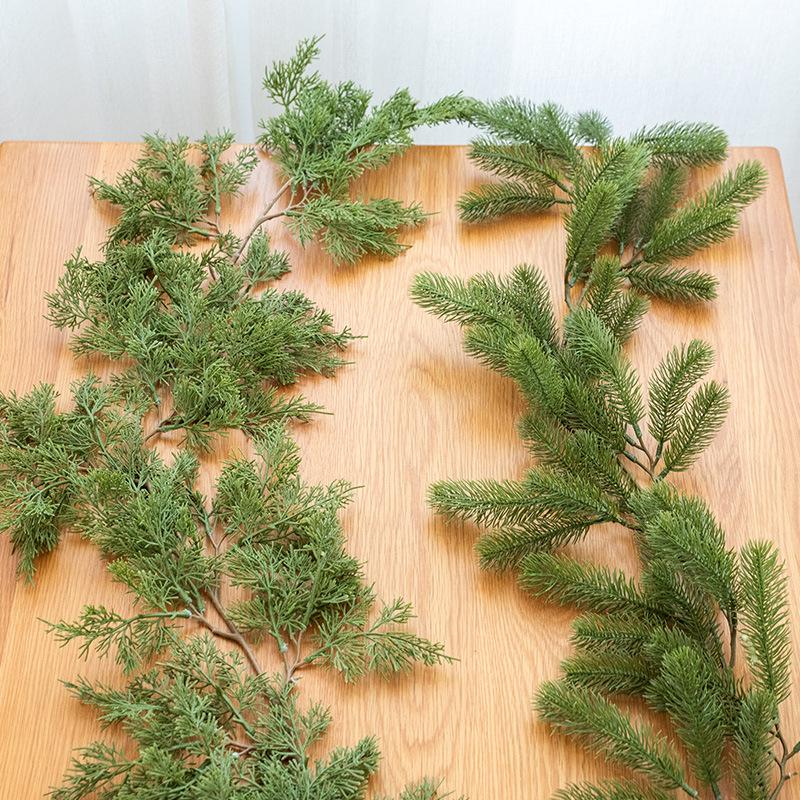NUCHI PE Leaf Encrypted Christmas Pine Branch DIY Door Decoration