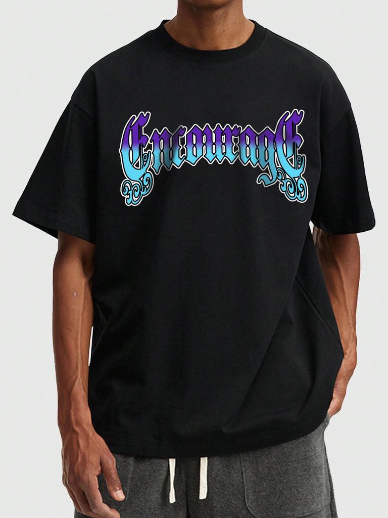 ROMWE Street Life Men Skull Graphic Drop Shoulder Y2k T-Shirt