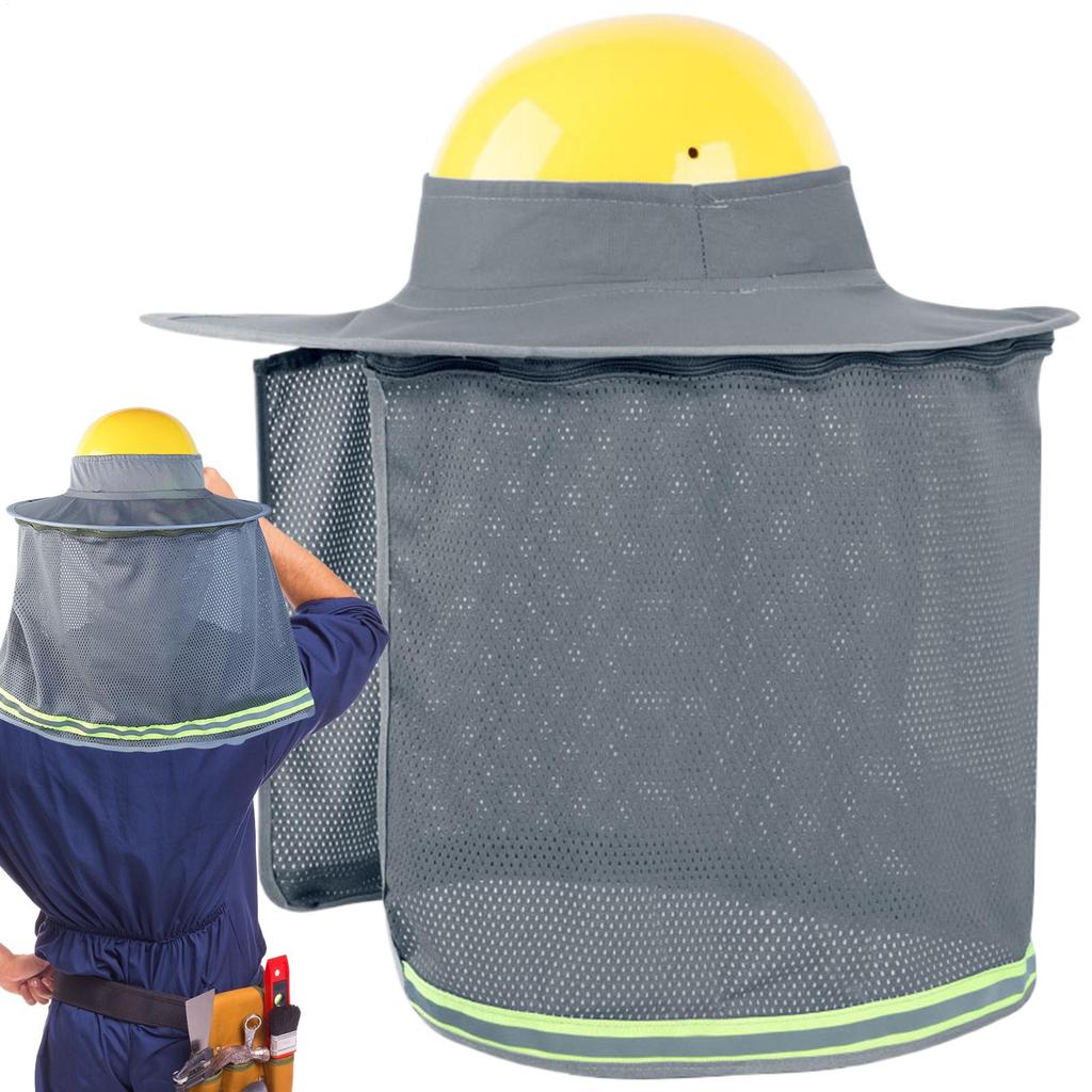 Hard Hat Visor Hard Hat Sunshade Construction Sun Protection Breathable Cooling Safety Helmets Accessories for Material Handling