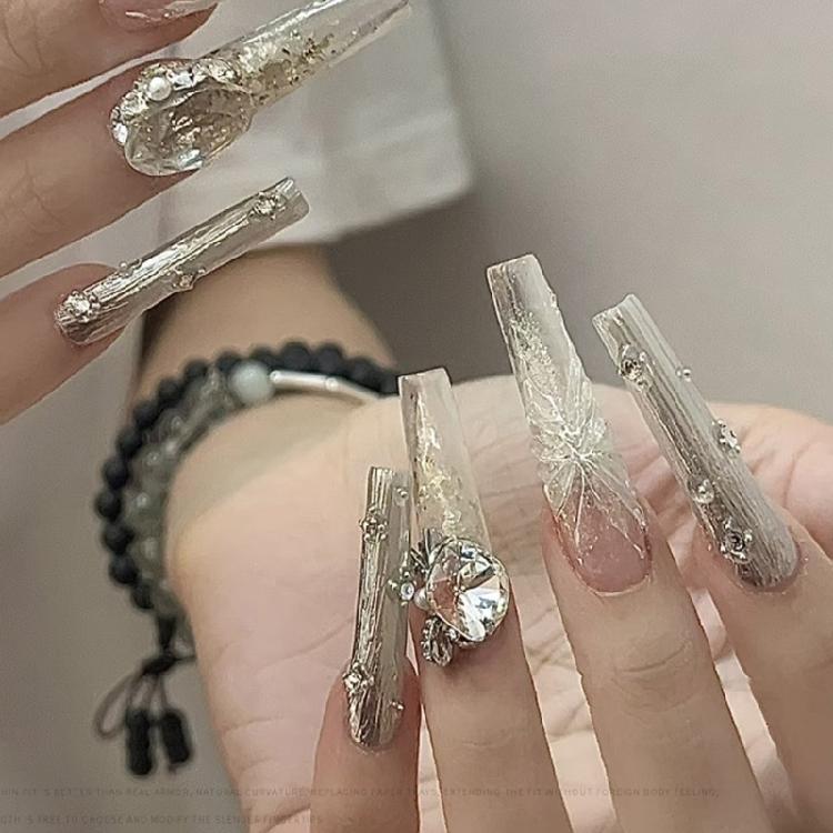 Pre-shaped Full Cover Fake Nail Soft Gel Acrylic Nail Tips Nail Extensions False Nail Almond/Stilettos Press On Nail