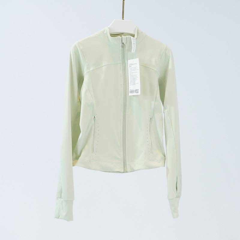 Women's Slim Fit Reflective Sports Jacket - Lightweight Nylon Spandex, Stand-Up Collar for Summer Outdoor Activities