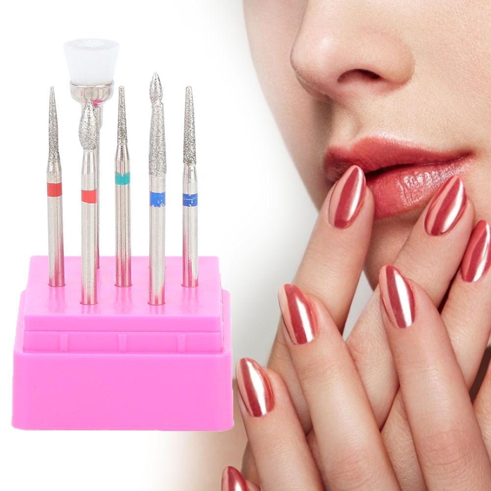7pcs Professional Nail Art Grinding Head Dead Skin Removal Nail Sanding Polishing HeadTZ-7
