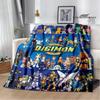Digimon Cartoon Printed Blanket Flannel Warm Blankets Soft and Comfortable Blanket Bed Linings Cubre Cama Birthday Gift