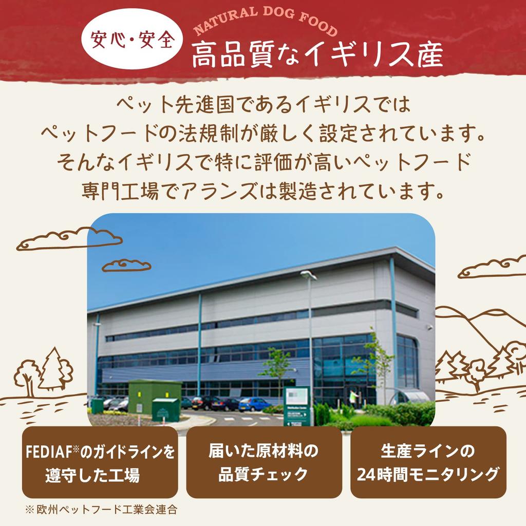 Natural Dog Food Lamb Suitable for All Dog Breeds and All Ages No or Colorants Alan's (2kg) Grain-free Grains, Fragrances,