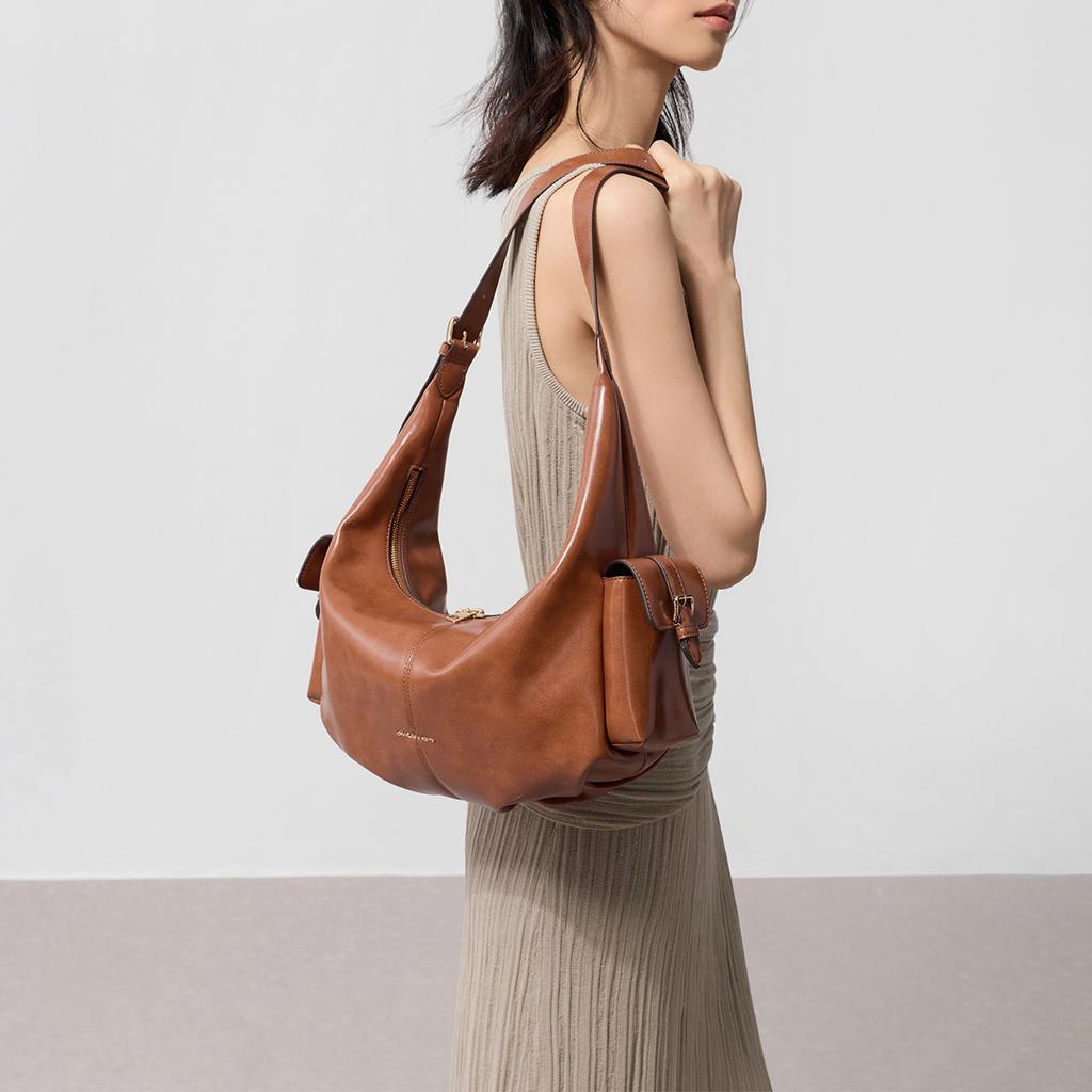 Charles & Keith Summer Hobo Bag Women Shoulder Bag Multi-color CK2-80782833