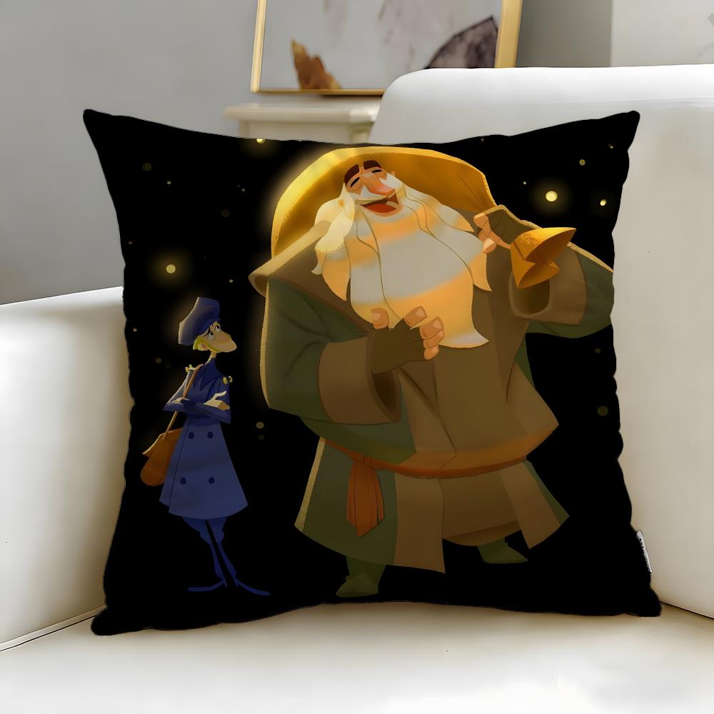 classic animated movie Klaus Cushion Cover Soft EasyWash Pillow Case Versatile for Couch Bed Travel and Office