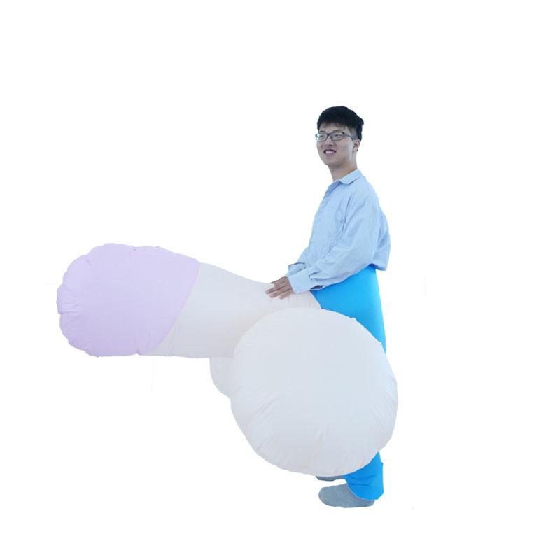 Inflatable Purple Eggplant Potato Costume For Adults Fun Party Dress Up Outfit