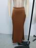 European & American Women's Imitation Silk Long Skirt, 2025 Spring/Autumn Collection