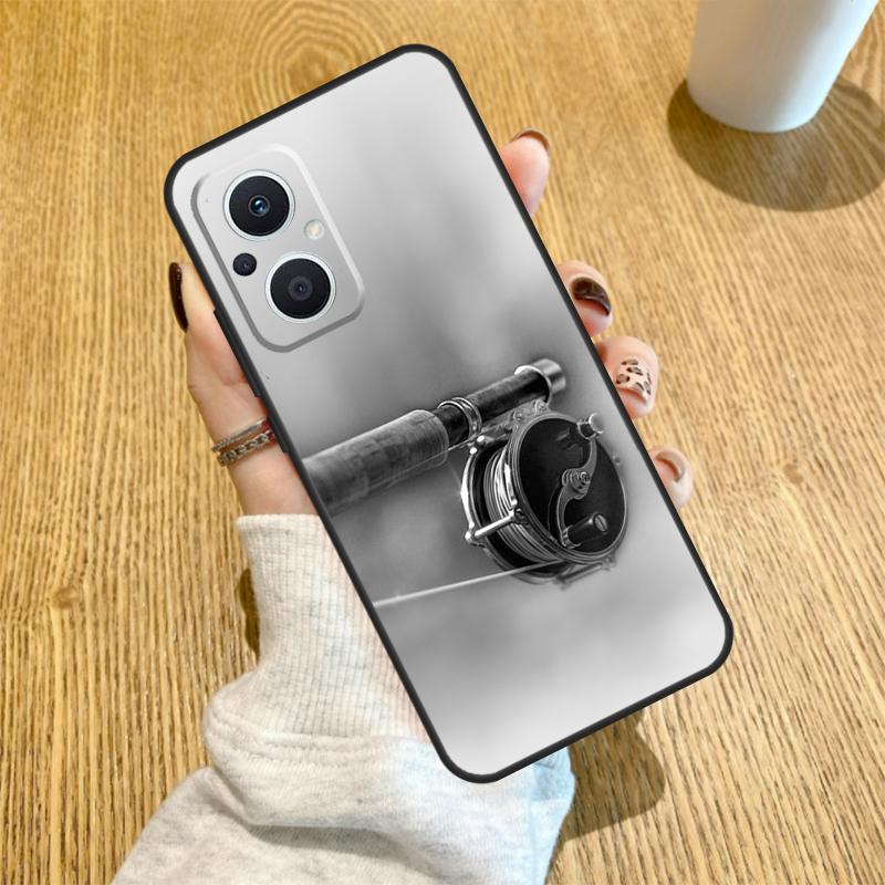 Fishing Rod Funda For OPPO Reno 13 F 14F 12F 11F 8T 7 8 Lite 10 11 12 14 OPPO Find X5 X6 X8 X9 Pro Case
