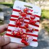 Year of the Horse 2026 Red Ponytail Bow Elastic - Gentle On Hair