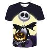 Halloween Skull Graphic Men's T-shirts Harajuku Hip Hop Streetwear Short Sleeve Loose Top